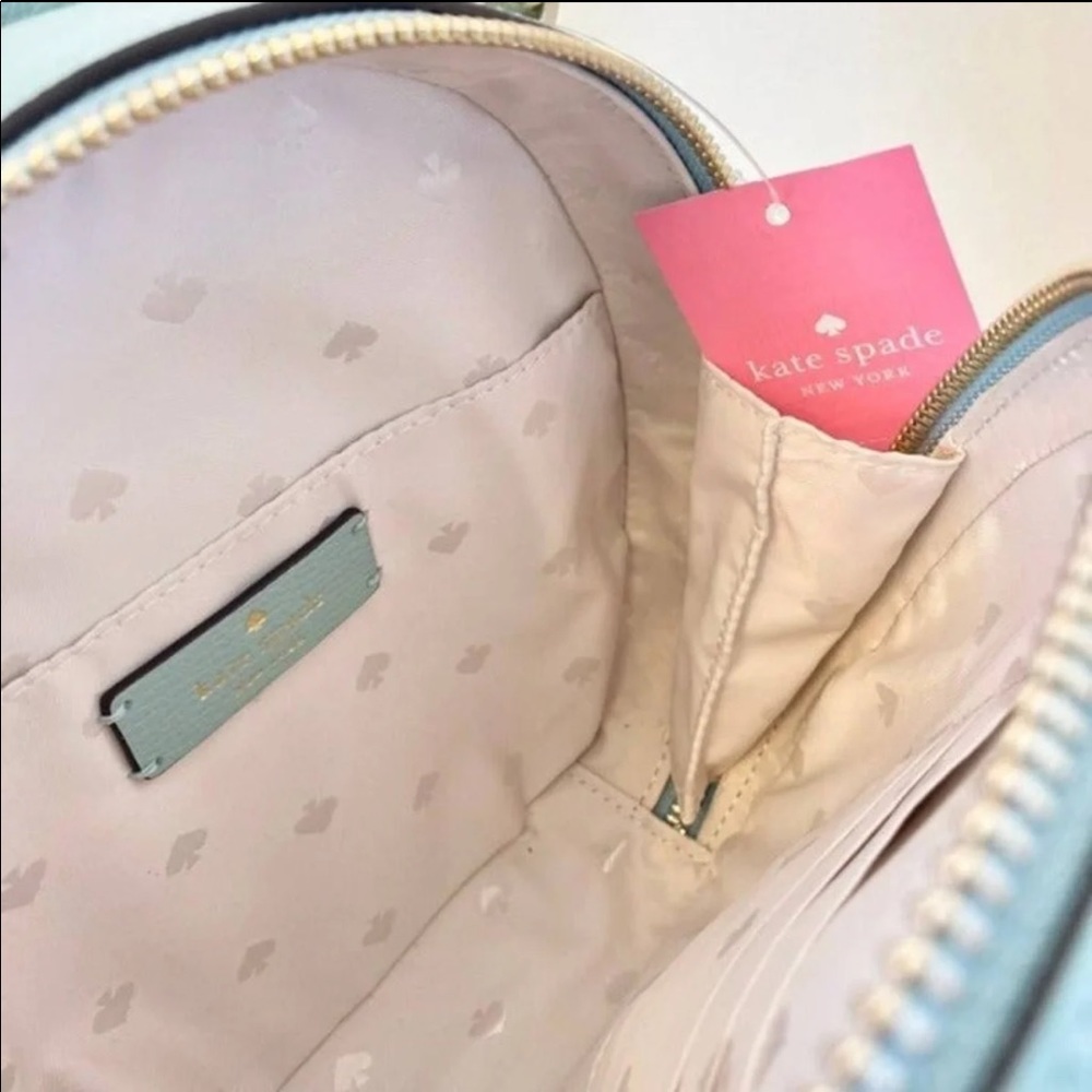 KATE SPADE | Blue Daisy Purse Embroidered Canteen - Picture 15 of 16